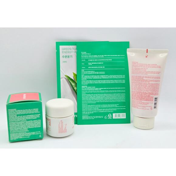 INNISFREE Cherry Blossom Glow Jelly Facial Cream 1.69 Oz. & Jam Cleanser 5.07 oz - Picture 2 of 3